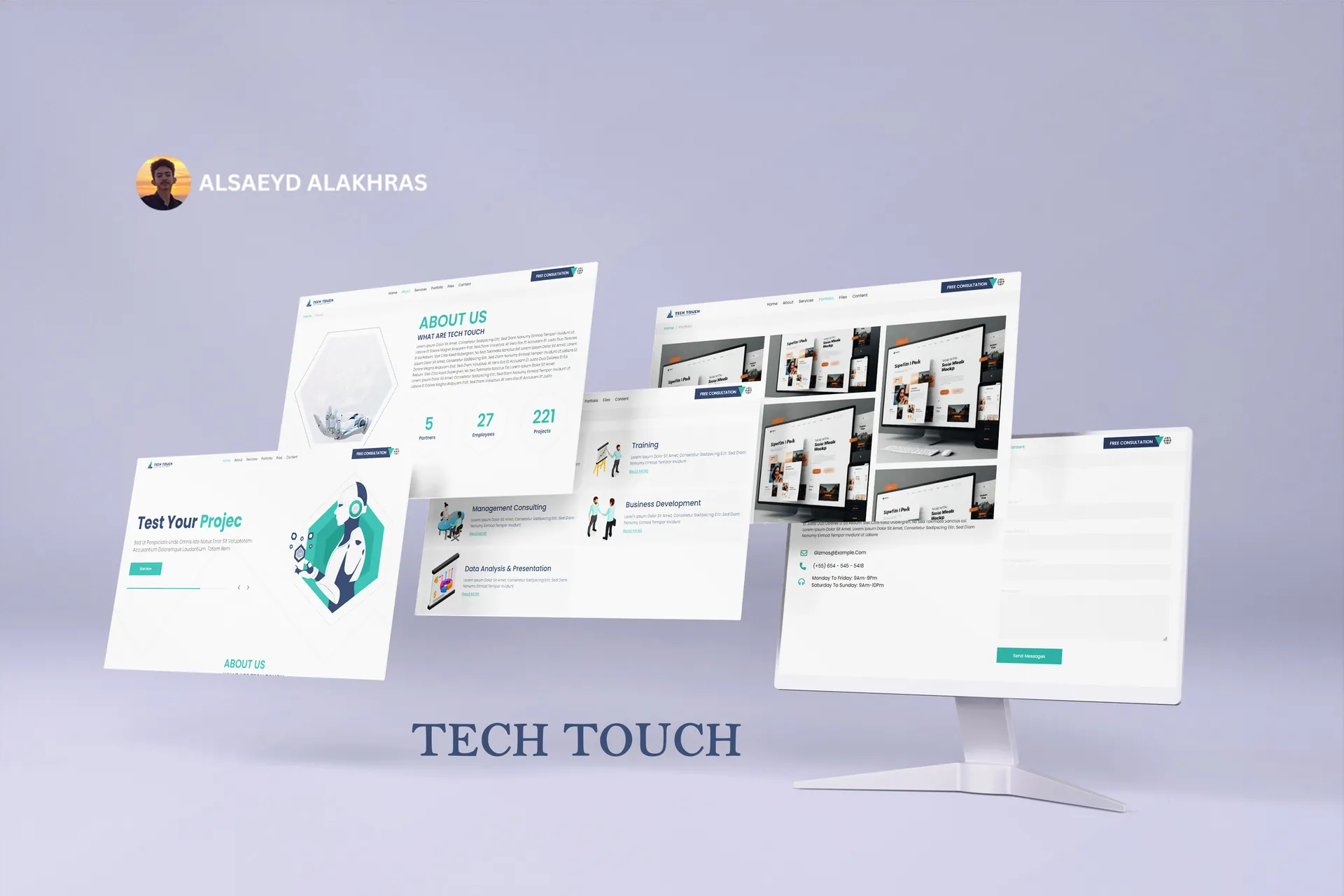 الموقع الترويجي لشركة Touch للاتصالات